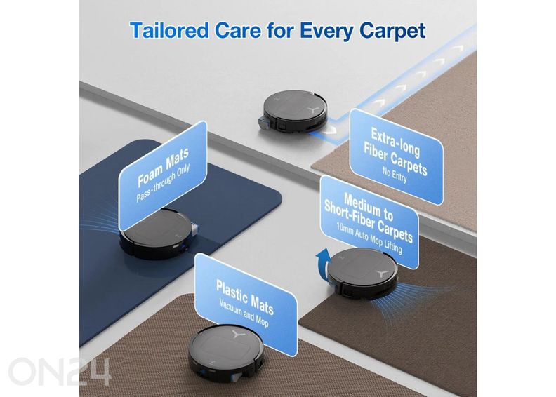 Robottolmuimeja Ecovacs Deebot T80 OMNI, märg- ja kuivpuhastus, must suurendatud