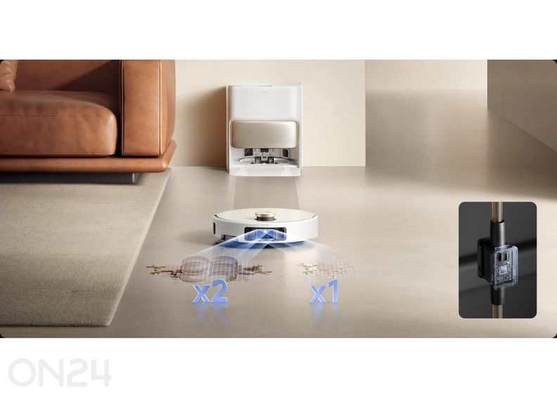 Robottolmuimeja MOVA V50 Ultra Complete, märg- ja kuivpuhastus suurendatud