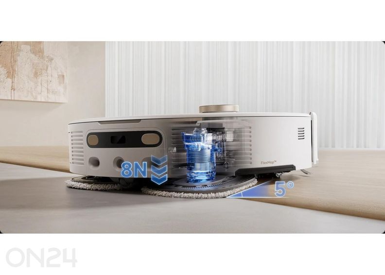 Robottolmuimeja MOVA V50 Ultra, märg- ja kuivpuhastus suurendatud