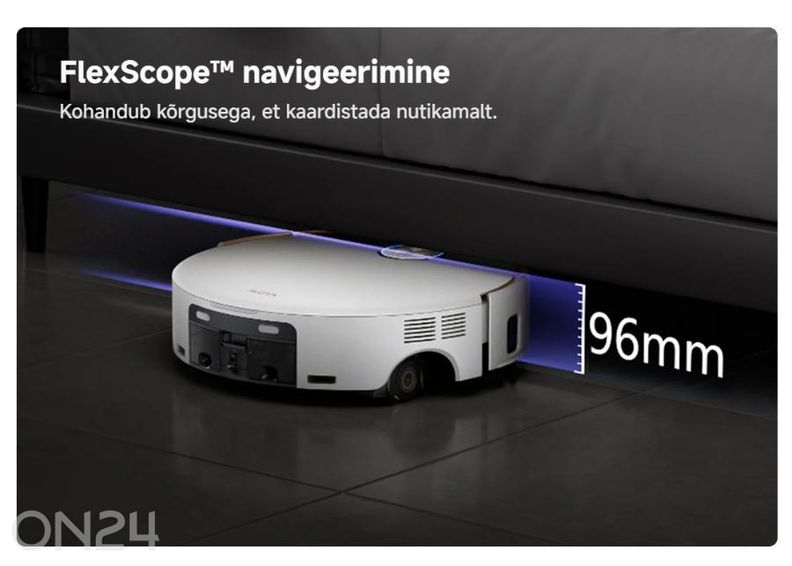 Robottolmuimeja Mova Z60 Ultra Roller Complete, märg- ja kuivpuhastus suurendatud