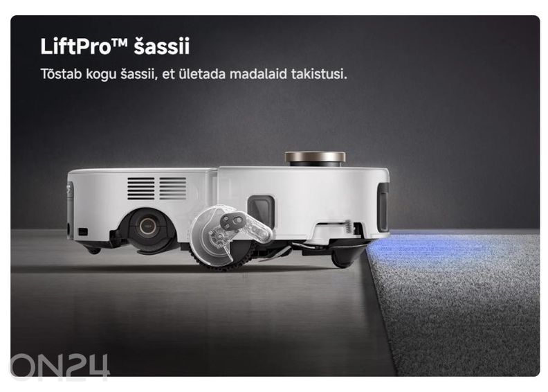 Robottolmuimeja Mova Z60 Ultra Roller Complete, märg- ja kuivpuhastus suurendatud