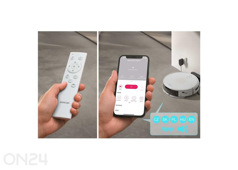 Robottolmuimeja Sencor SRV4150WH suurendatud