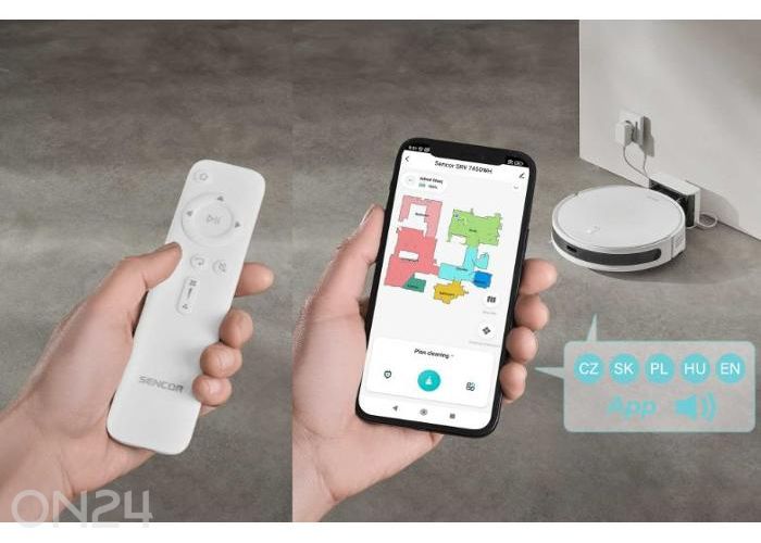 Robottolmuimeja Sencor SRV7450WH suurendatud