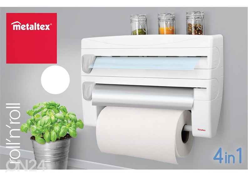 Rullihoidja fooliumile, kilele ja majapidamispaberile suurendatud