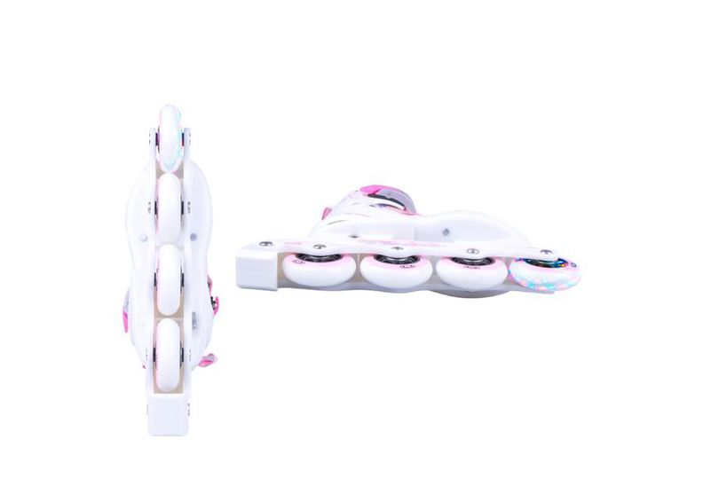 Rulluisud lastele reguleeritavad helendatavate tuledega Diane WORKER suurus S 31-34 suurendatud