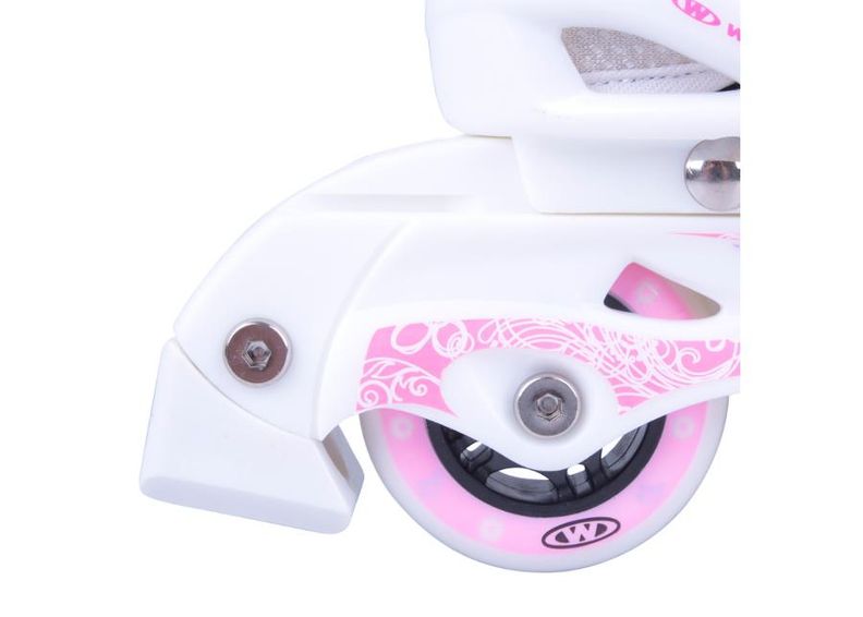 Rulluisud lastele reguleeritavad helendatavate tuledega Diane WORKER suurus S 31-34 suurendatud