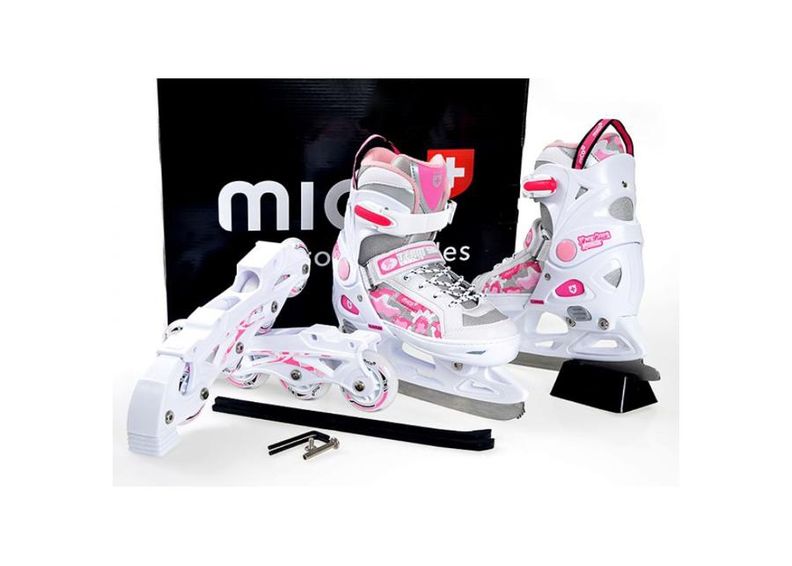 Rulluisud/uisud lastele reguleeritavad Mico Princes 2w1 suurendatud