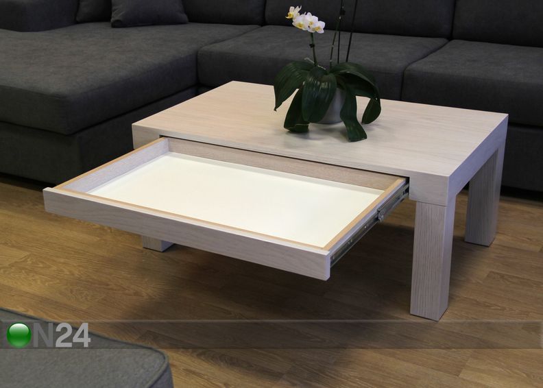 Sahtliga diivanilaud Ruut 100x60 cm suurendatud
