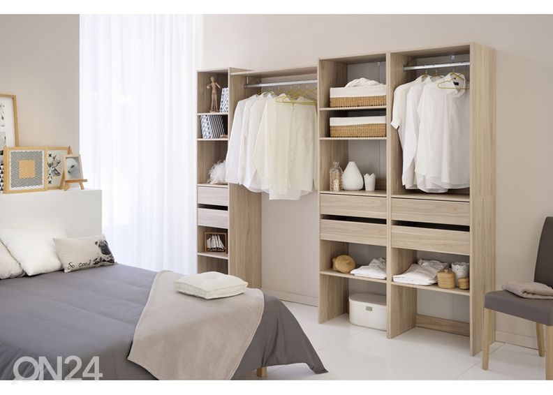 Sahtlitega moodulriiul Easy Dress 60 cm suurendatud