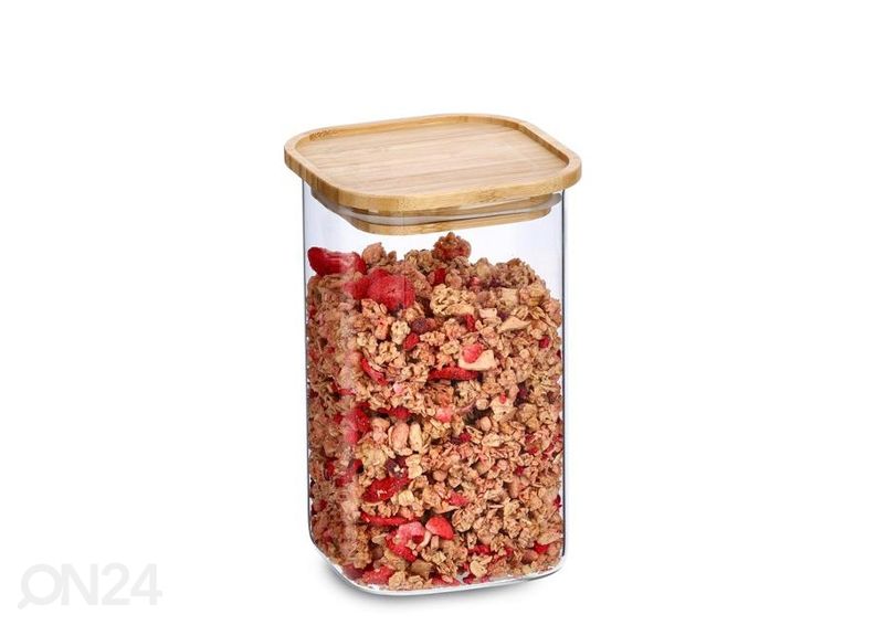 Säilituspurk bambus kaanega, 1300 ml suurendatud