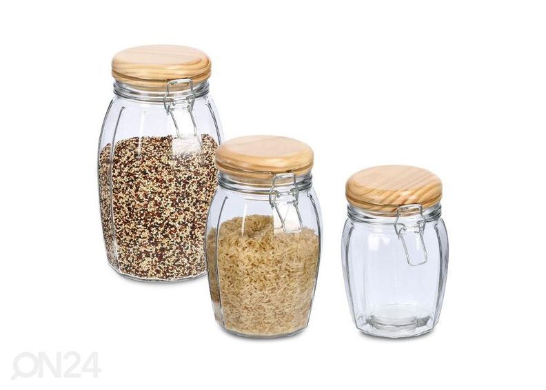Säilituspurk klambriga 1200 ml suurendatud