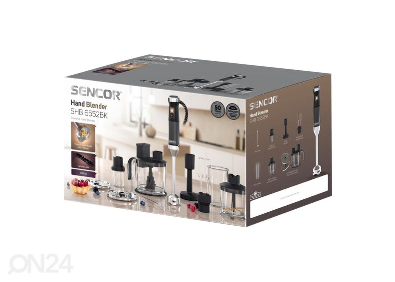 Saumikser tarvikutega Sencor SHB6552BK, must suurendatud