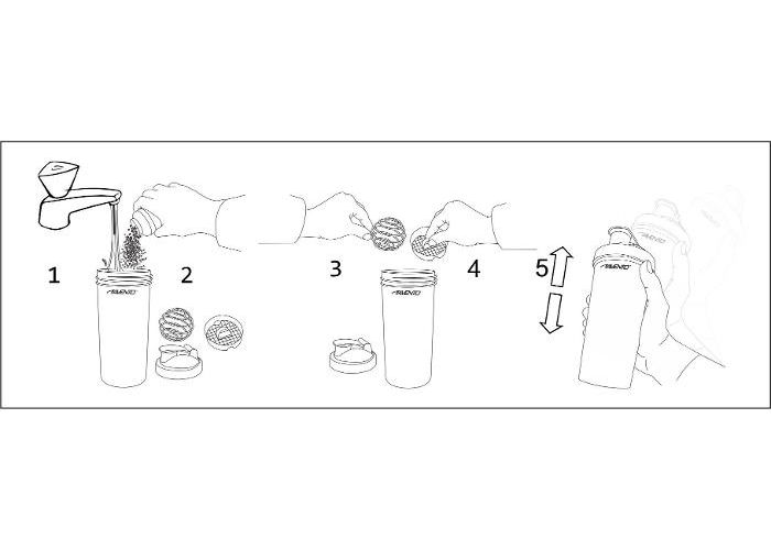 Šeiker 0,6 L Avento suurendatud