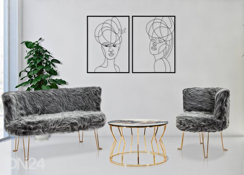 Seinadekoratsioonid Woman 2tk 60x80 cm suurendatud