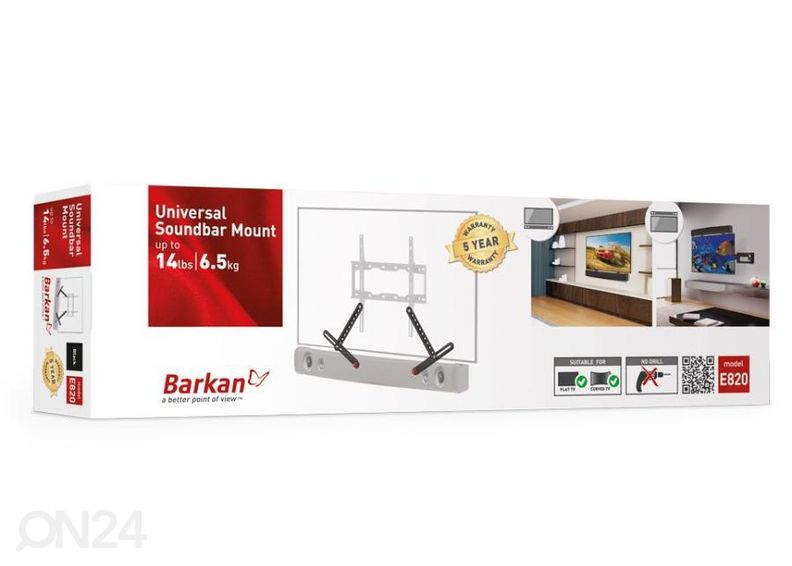 Seinakinnitus soundbarile Barkan E820.B suurendatud