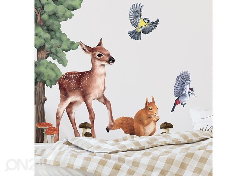 Seinakleebis Forest animals 2 suurendatud