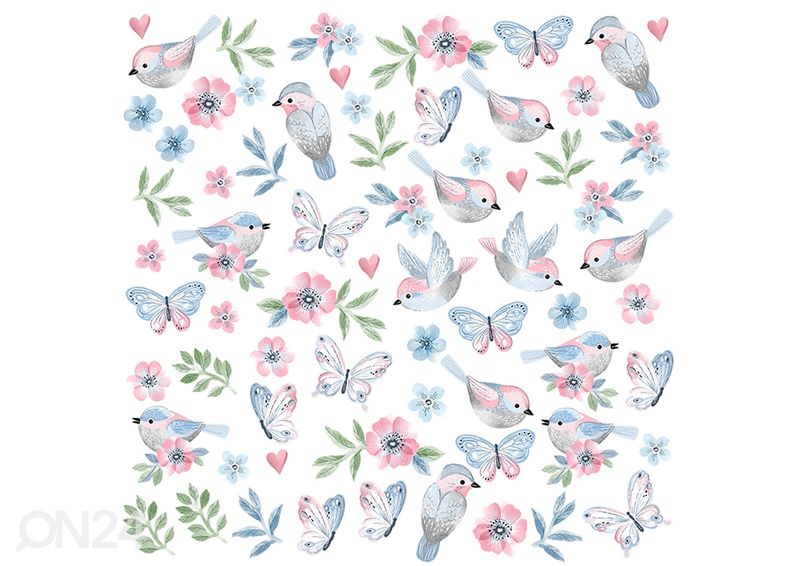 Seinakleebis Linnud suurendatud