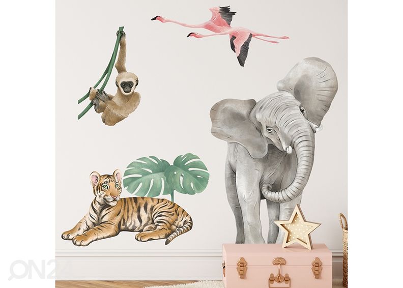 Seinakleebis Safari loomad 1 suurendatud