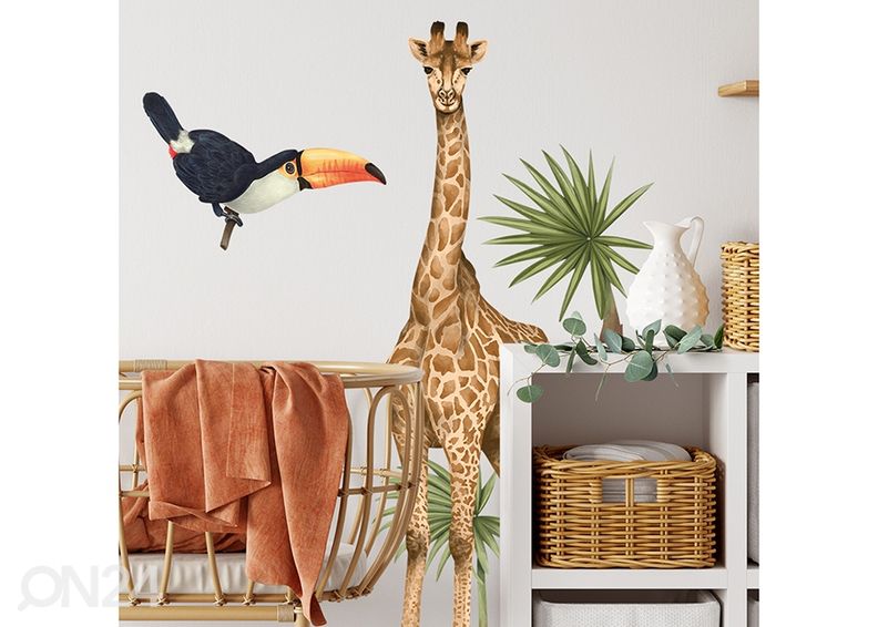 Seinakleebis Safari loomad 2 suurendatud