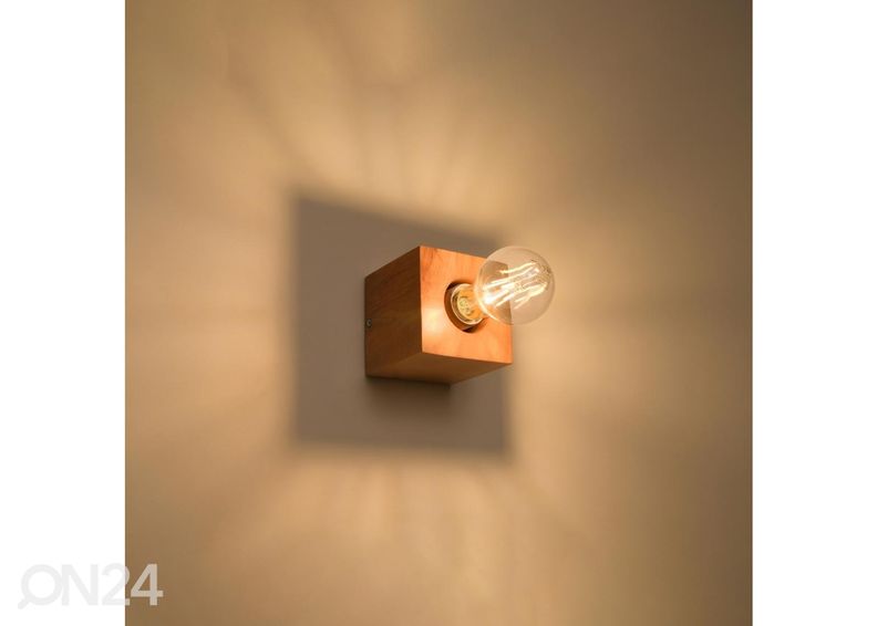 Seinalamp Ariz naturaalne puit suurendatud