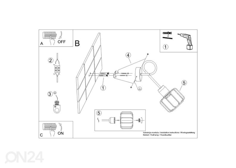 Seinalamp Beluci 1S, must suurendatud