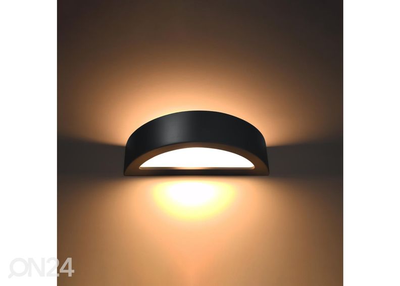 Seinalamp keraamiline Atena, must suurendatud