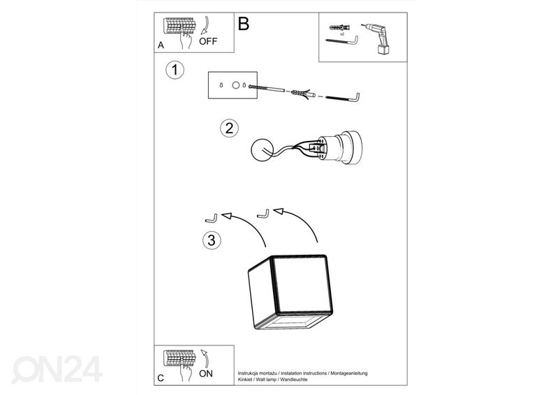Seinalamp keraamiline Nesta suurendatud