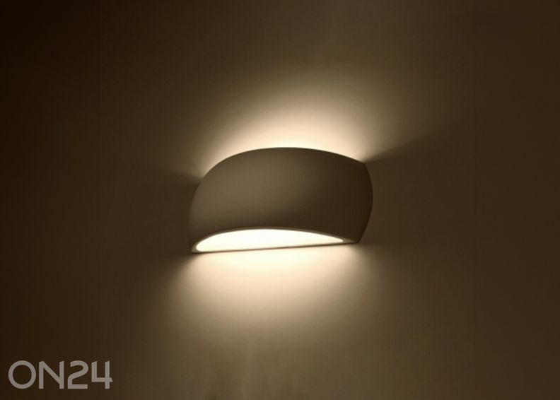 Seinalamp keraamiline Pontius, valge suurendatud