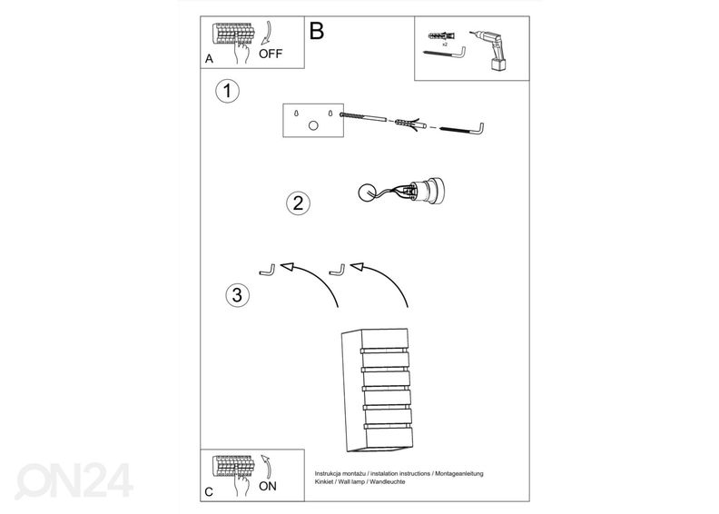 Seinalamp keraamiline Samir suurendatud