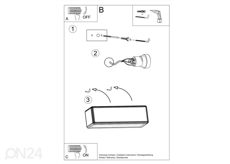 Seinalamp keraamiline Subani suurendatud