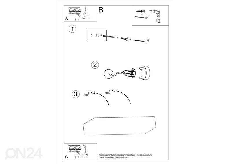 Seinalamp keraamiline Taugan suurendatud