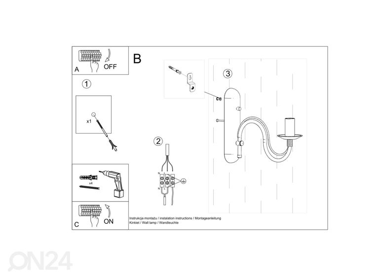 Seinalamp Minerwa suurendatud