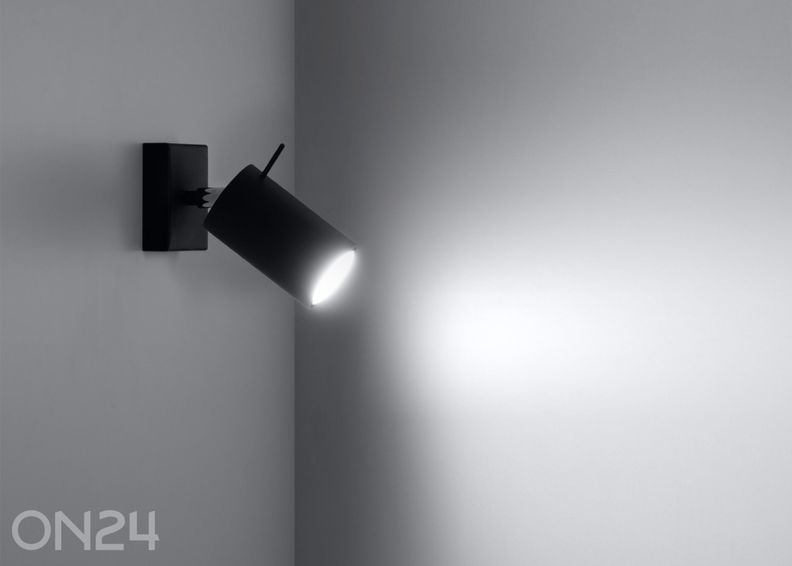 Seinalamp Ring, must suurendatud