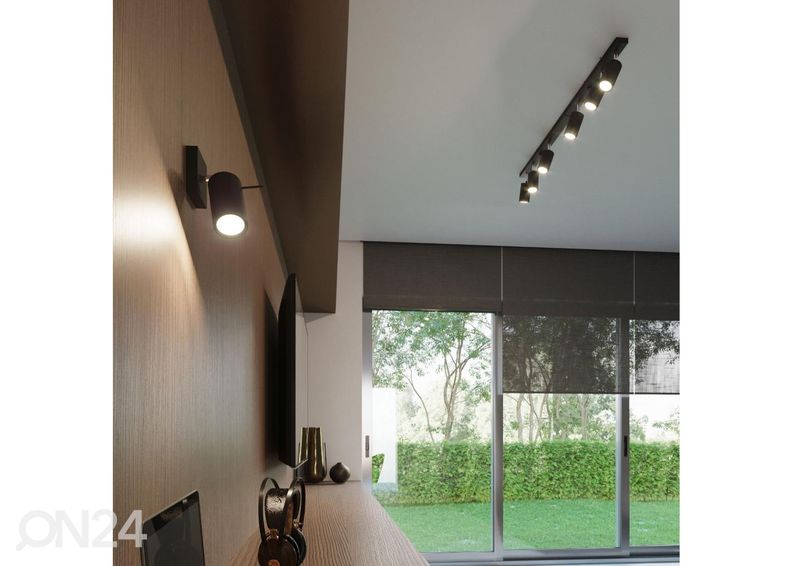 Seinalamp Ring must lülitiga suurendatud