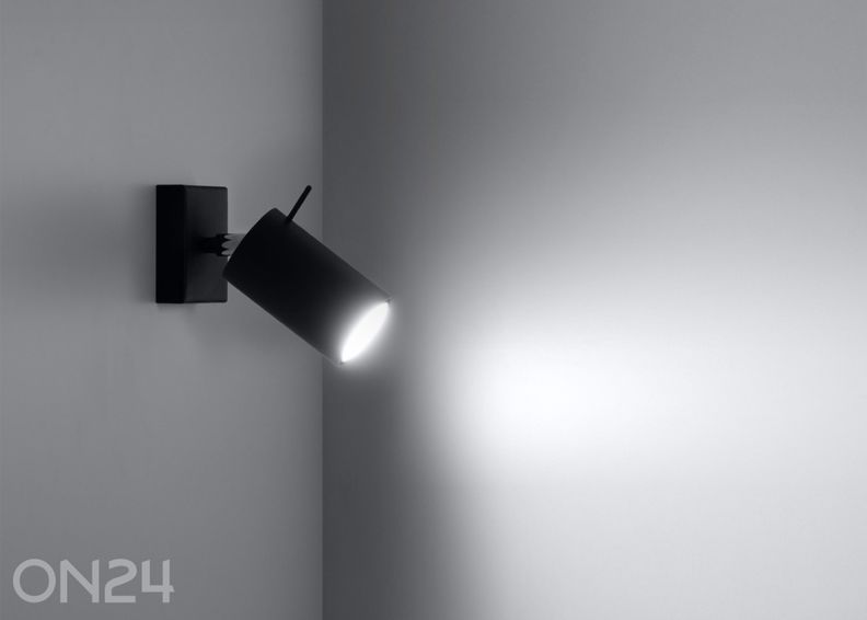 Seinalamp Ring must lülitiga suurendatud