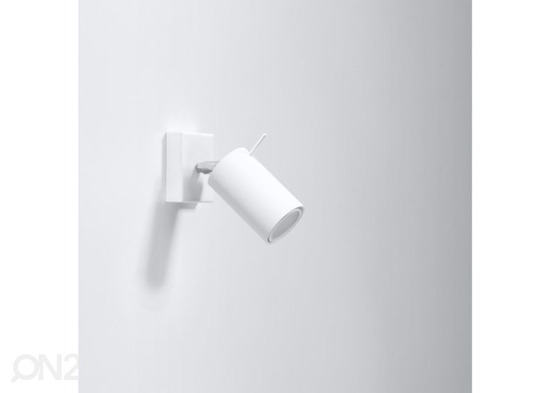 Seinalamp Ring, valge lülitiga suurendatud