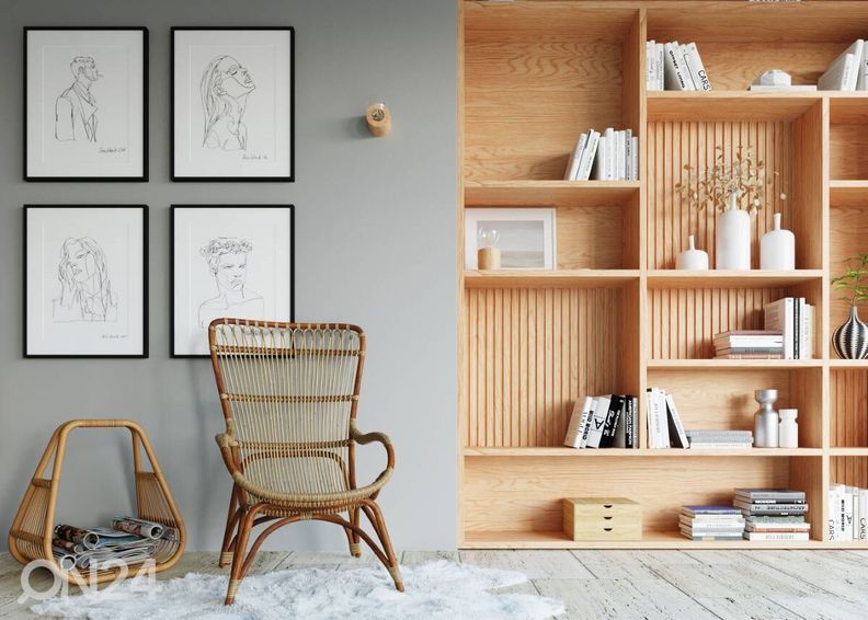 Seinalamp Salgado, naturaalne puit suurendatud