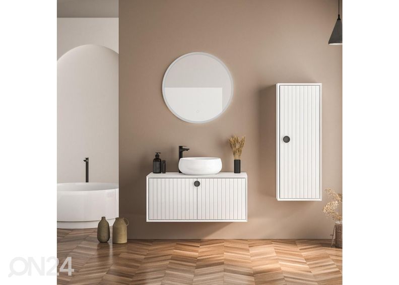 Seinapeegel Ø 60 cm LED suurendatud