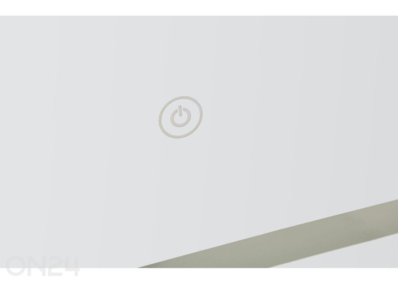 Seinapeegel LED 60x80 cm, hõbedane suurendatud