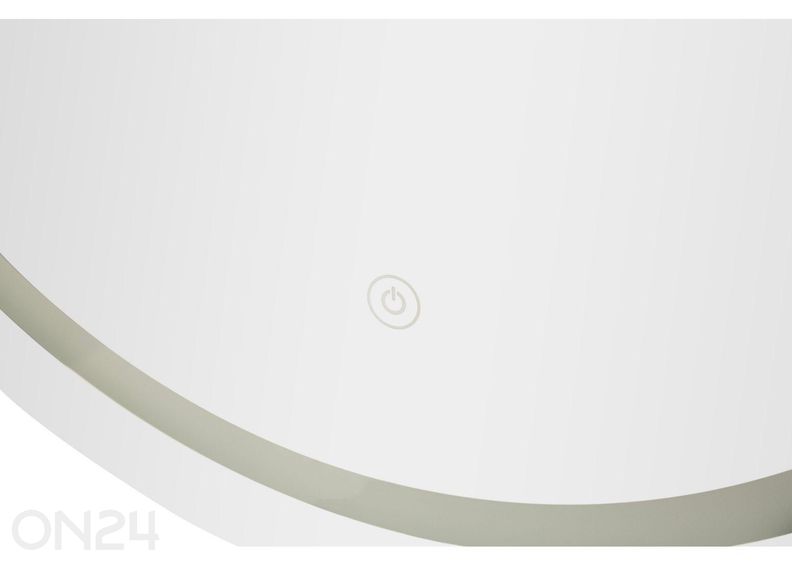 Seinapeegel LED 60x80 cm, hõbedane suurendatud