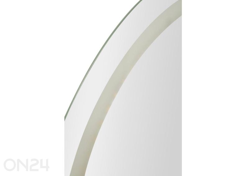 Seinapeegel LED 60x80 cm, hõbedane suurendatud