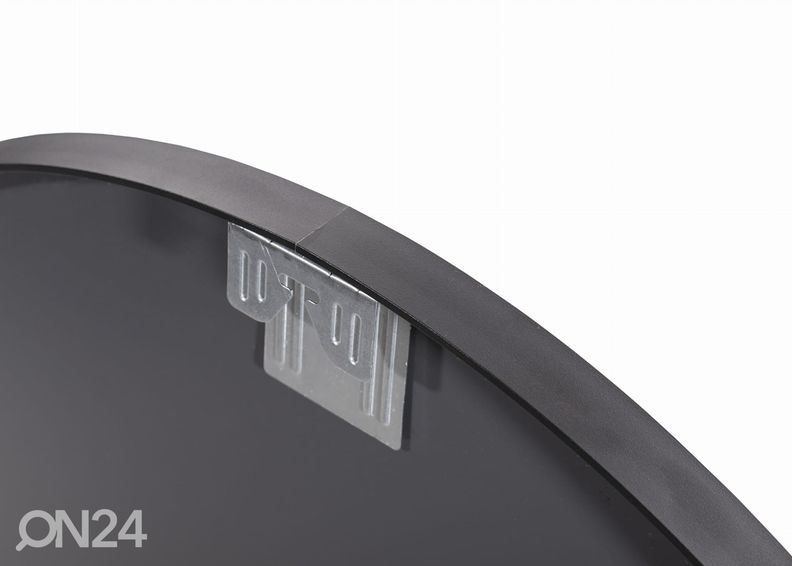 Seinapeegel, must Ø70 cm suurendatud