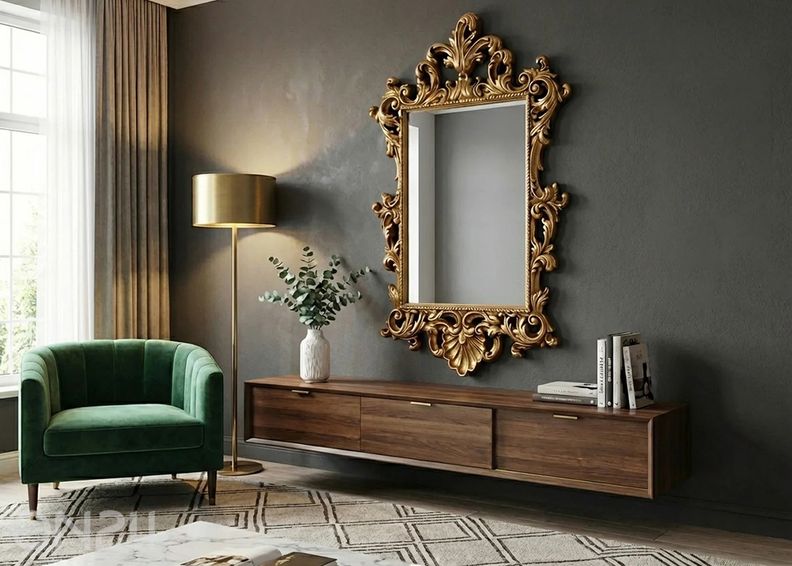 Seinapeegel Opulent suurendatud