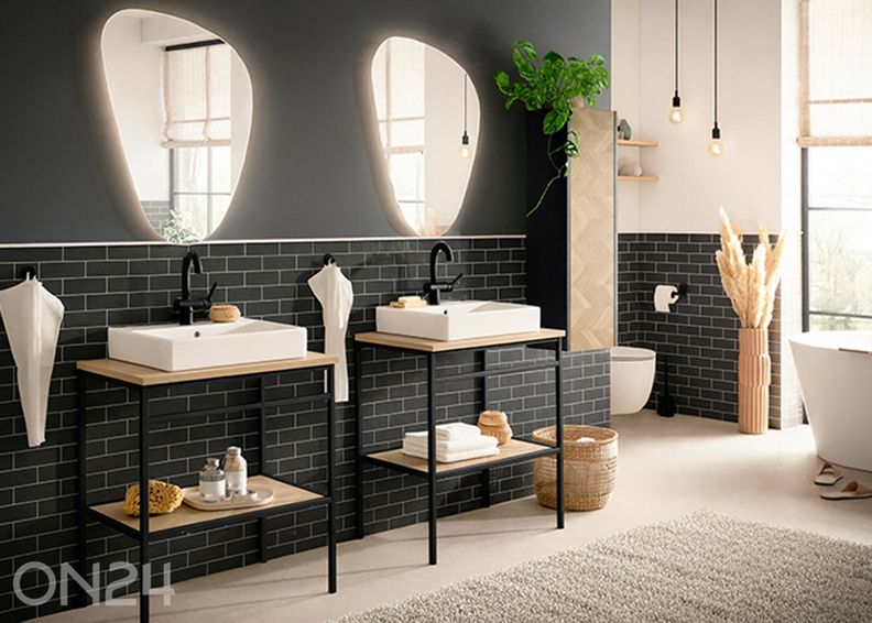 Seinapeegel valgustusega Tonder suurendatud