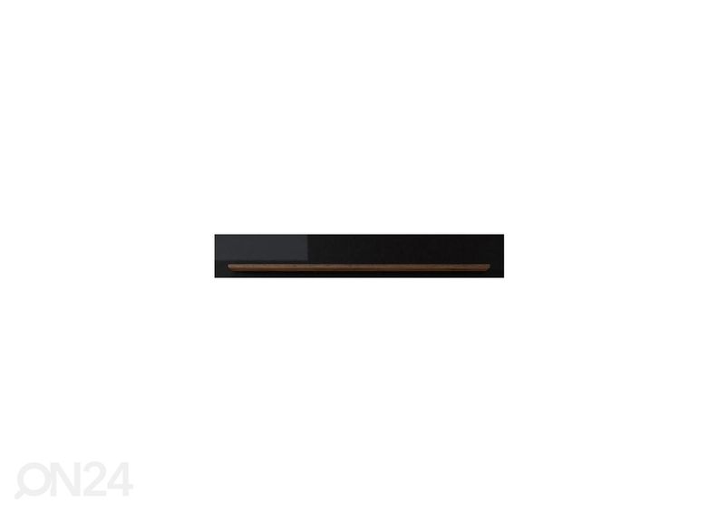 Seinariiul Cassandra 160 cm, pähkel/läikiv must suurendatud