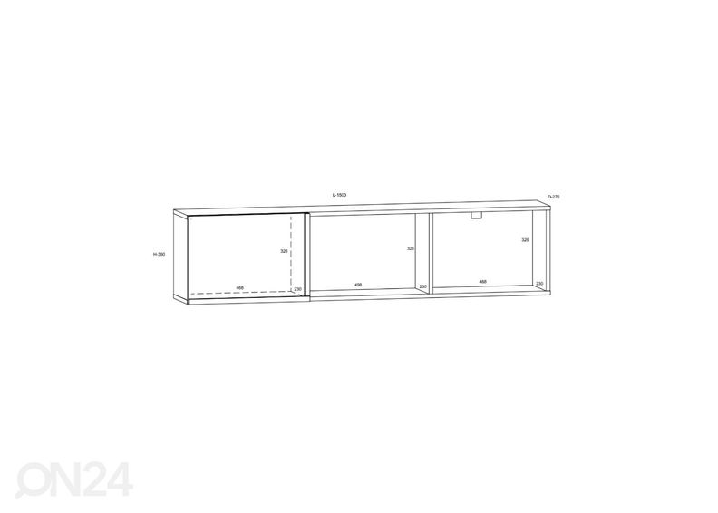 Seinariiul Youghal 150 cm suurendatud