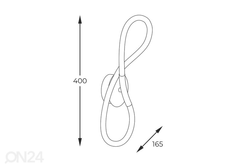 Seinavalgusti Balbo Black suurendatud