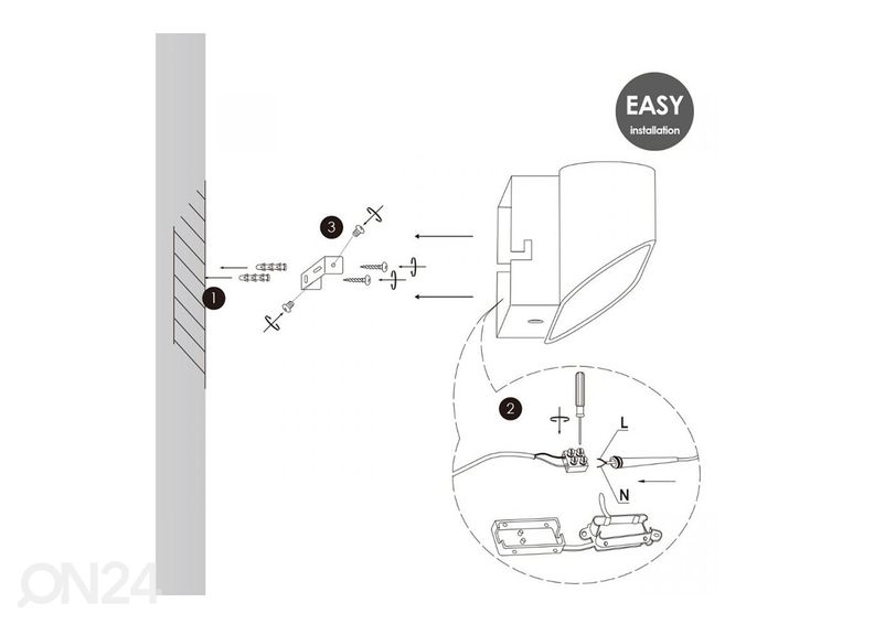 Seinavalgusti Lizzie suurendatud
