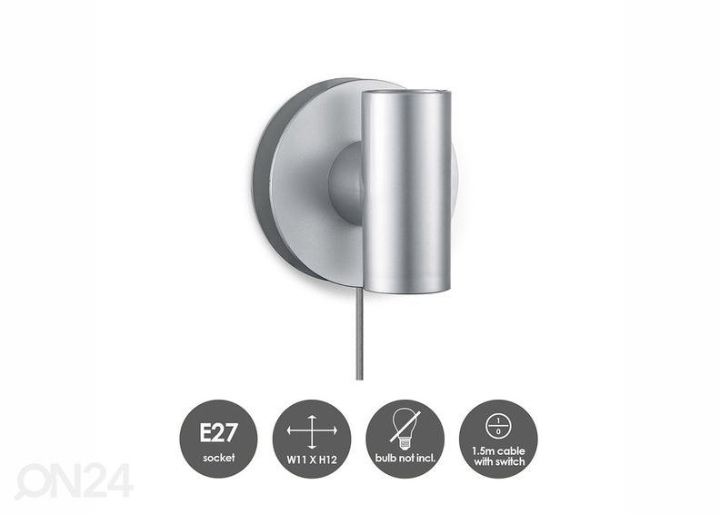 Seinavalgusti Wally suurendatud