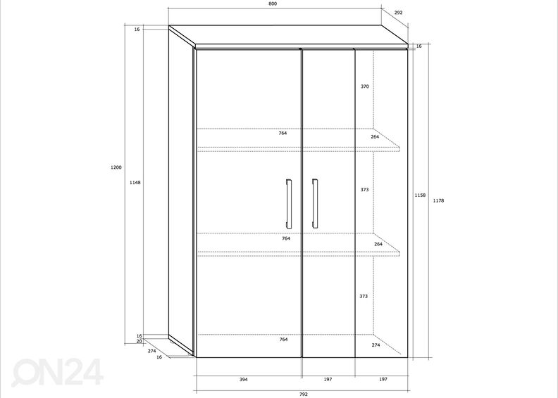Sektsioon Bantry 270 cm suurendatud